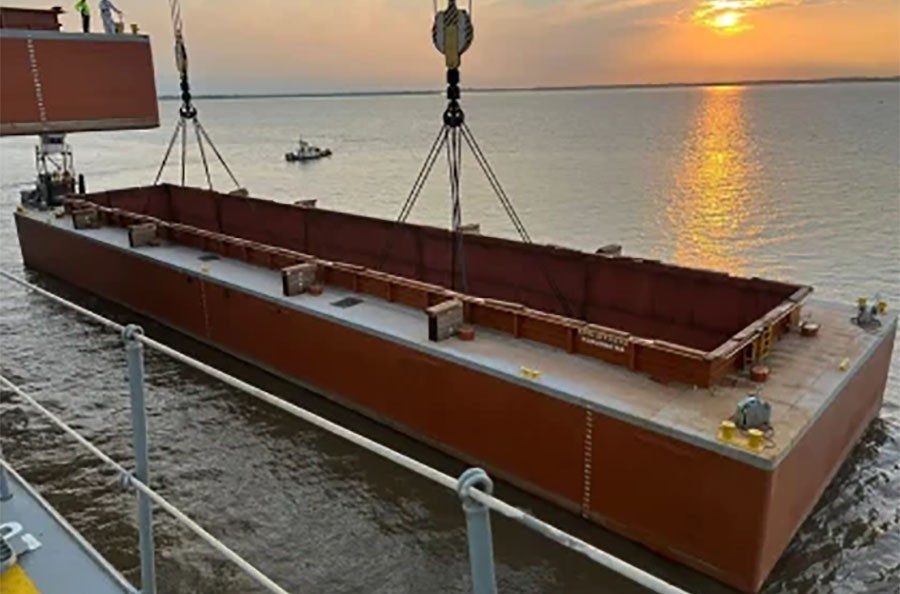 barcazas en nueva palmira