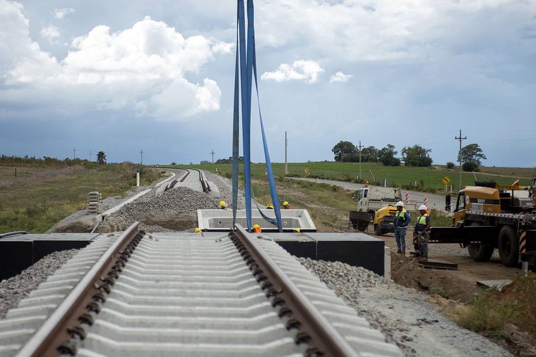 Construcción de vías del Ferrocarril