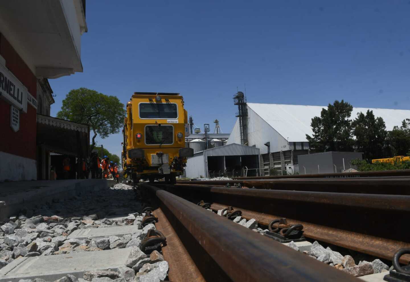 Inauguración de obras del Ferrocarril Central