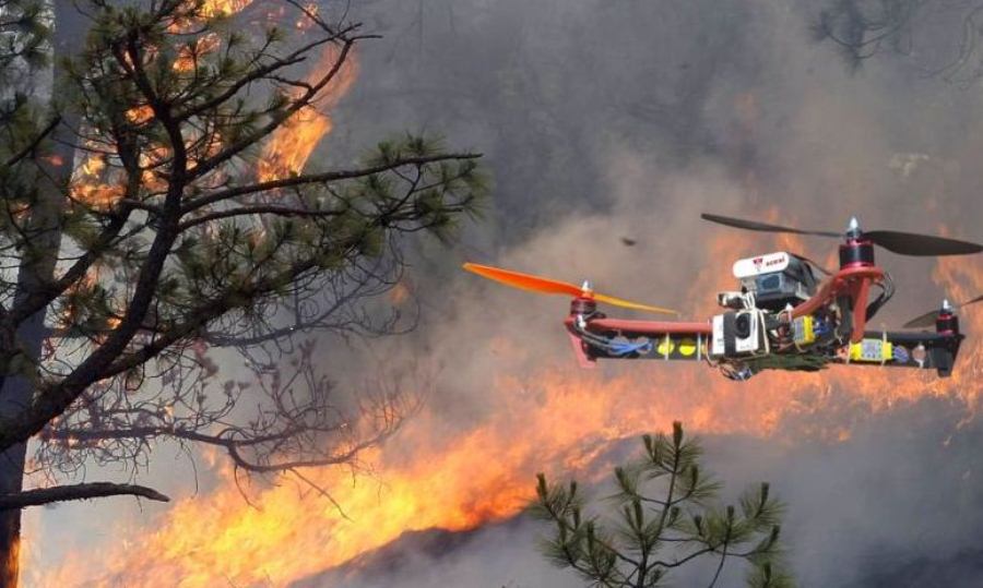 drones incendio