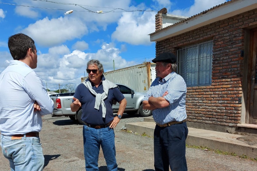 Besozzi con empresario Alejandro Bollini