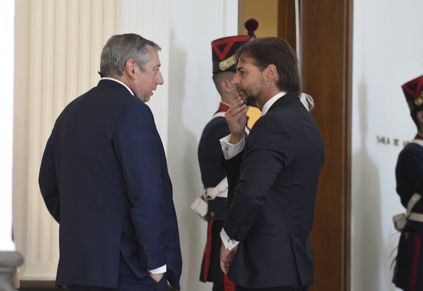 Carlos Enciso y Luis Lacalle Pou