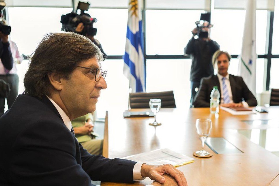 Javier Miranda y Luis Lacalle Pou