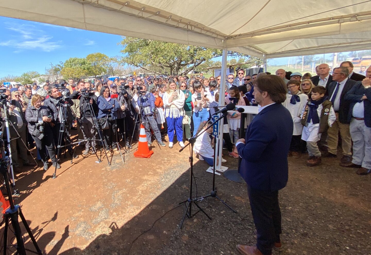 Luis Lacalle Pou en inauguración