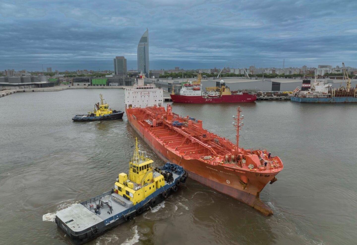 Vista de la terminal portuaria