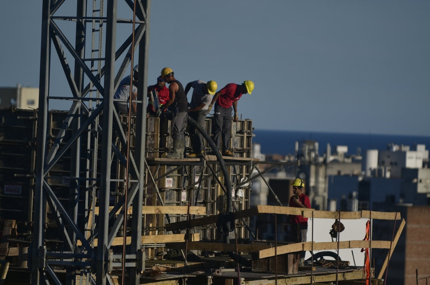 Obreros trabajando